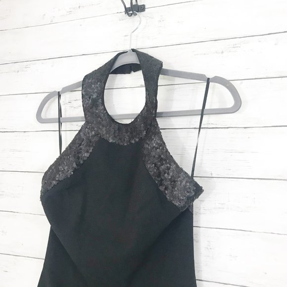 Dress The Population Cleo Black Halter Dress - XS - Picture 5 of 8